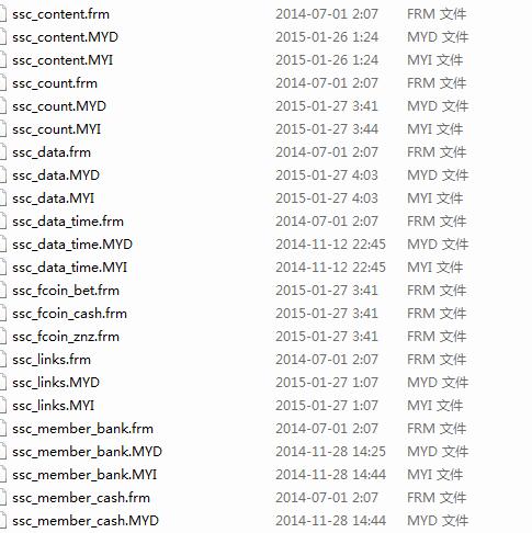 mysql數(shù)據(jù)庫(kù)的直接備份文件